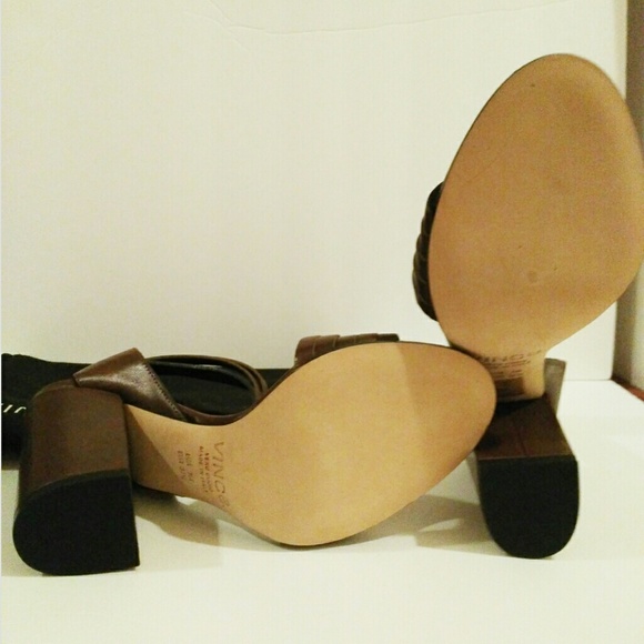 Sold😝VINCE|  Lara Banded Sandal in Olive Brown - Picture 7 of 8